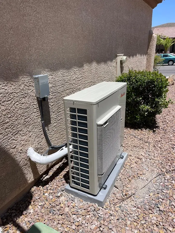 Residential air conditioning condenser unit in Berwick